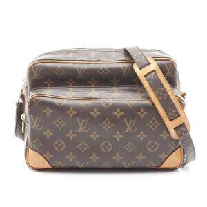 LOUIS VUITTON Brown Monogram Leather Shoulder Bag